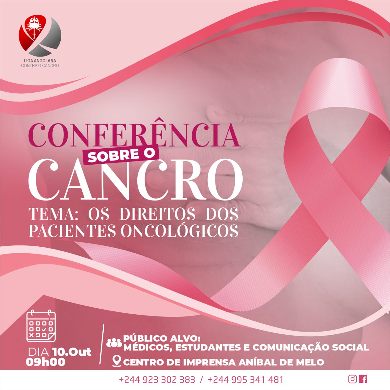 OUTUBRO ROSA – INSTITUTO NACIONAL DE LUTA CONTRA O CANCRO DA MAMÃ