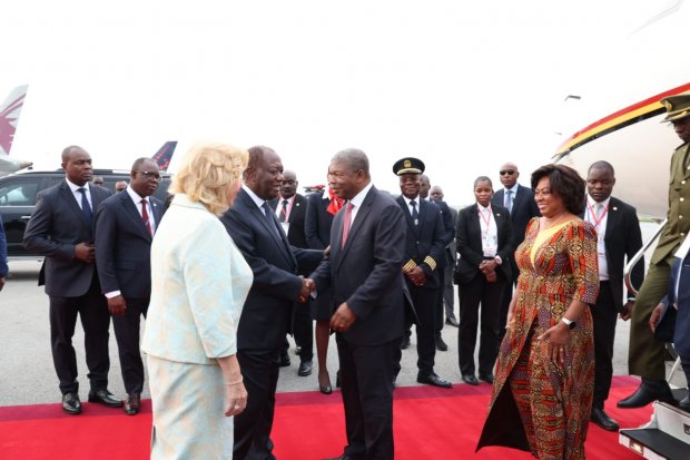 PRESIDENTE JOÃO LOURENÇO JÁ NA COTÊ D'IVOIRE