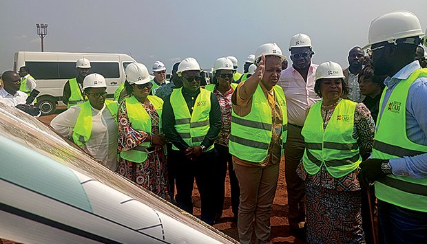 CAROLINA CERQUEIRA VISITA OBRAS DO TERMINAL DO CAIO