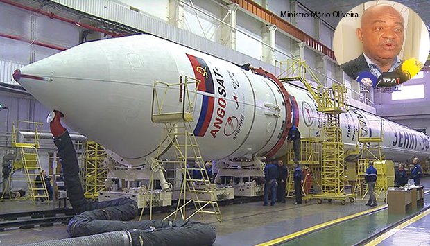 FOGUETE RUSSO PREPARADO PARA  COLOCAR SATÉLITE ANGOLANO  EM ÓRBITA
