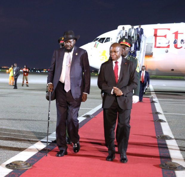 PRESIDENTE SALVA KIIR DE VISITA ANGOLA