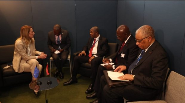 JOÃO LOURENÇO MANTÉM ENCONTRO COM LÍDER DO PARLAMENTO EUROPEU