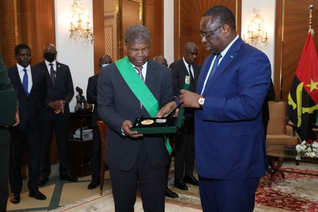 PRESIDENTE JOÃO LOURENÇO CONDECORADO  COM A ORDEM NACIONAL DO SENEGAL